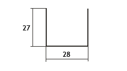 Профиль потолочный ПП 28×27